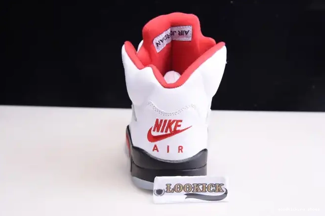 Rep Retro Jordan 5 (2020) DA1911-102 Red Silver Air Fire Tongue 0615